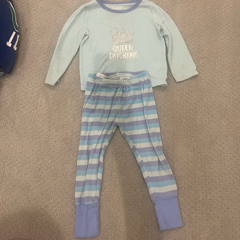 OshKosh B'gosh Light Blue Striped Pajama Set